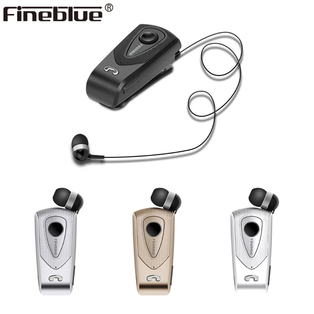 

Fineblue F930 Wireless Bluetooth Earphone telescopic Business headset Remind Vibration Wear Clip Driver Stereo sport for Iphone