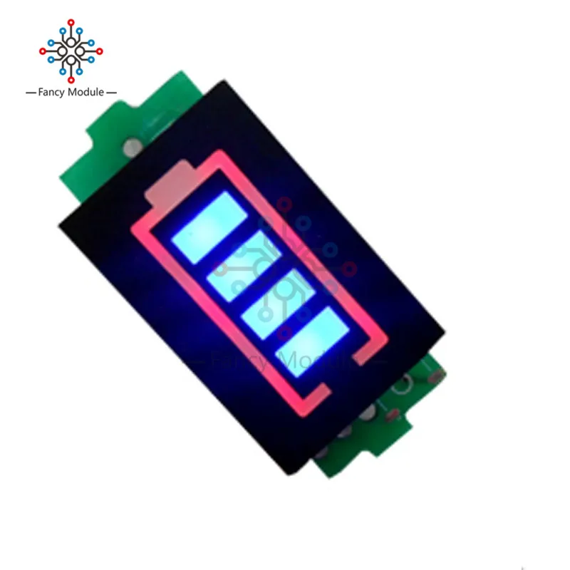 

1S 2S 1 2 Series Lithium Battery Capacity Indicator Module 8.4V Blue Display Electric Vehicle Battery Power Tester Li-po Li-ion