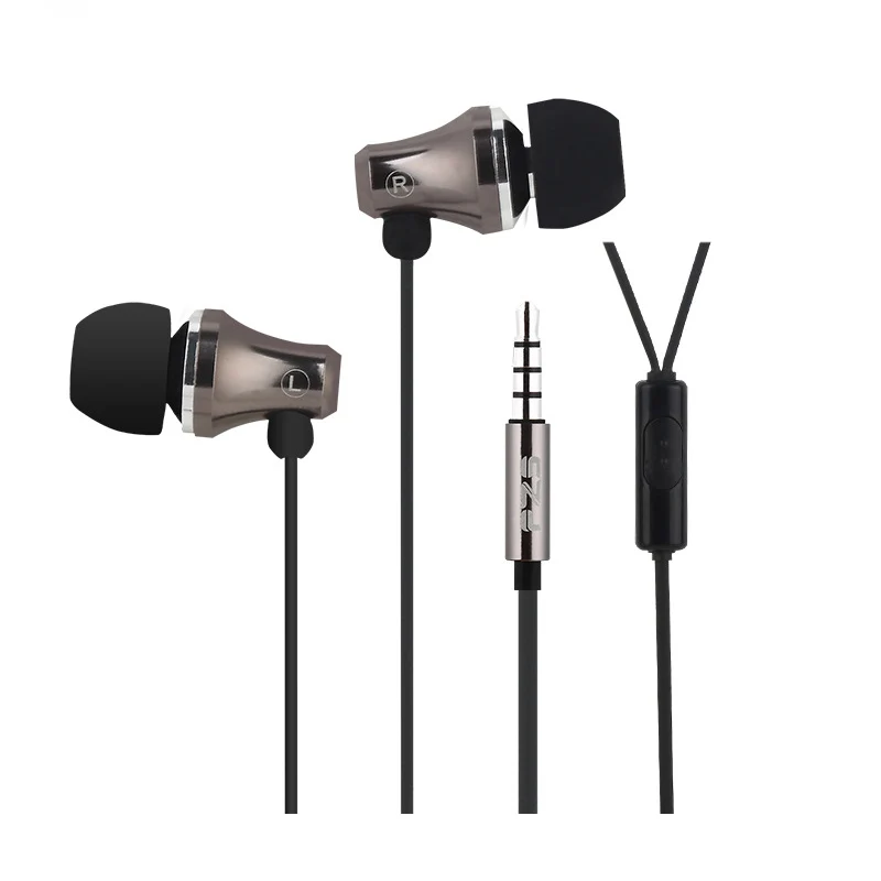 Cheap Metal Earphone for iphone Samsung Huawei MP3 MP4 Stereo Sound