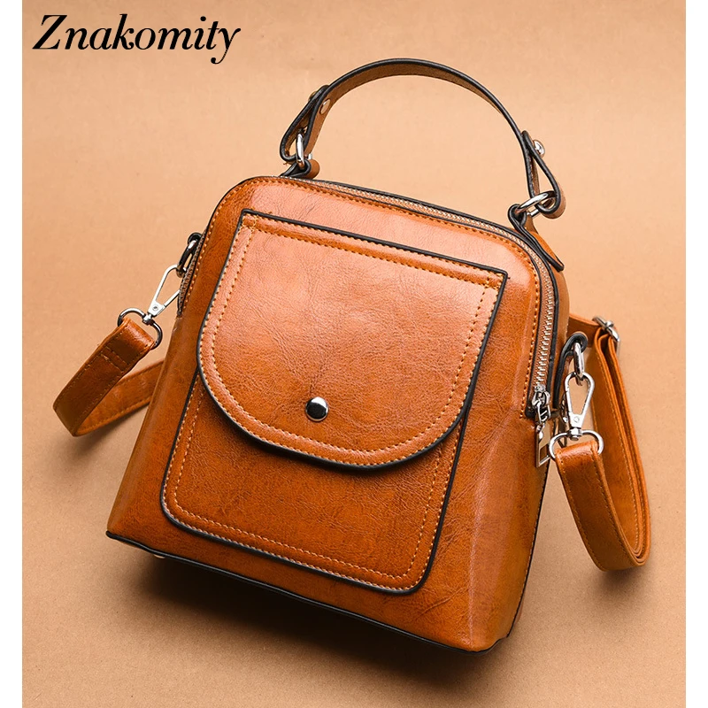 

Znakomity Luxury Brand PU Leather Shoulder Bag Women Retro Small Square Handbag Female Solid Color Crossbody Bag for Ladies 2019