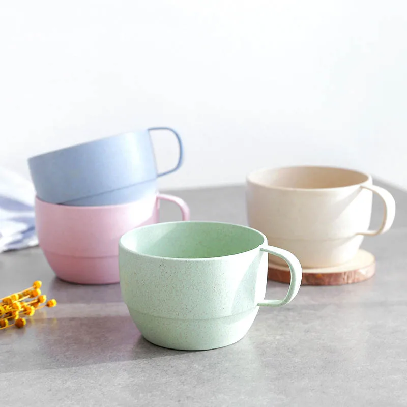 RabyLeo Modern Minimalist Style 2-Piece Set Of Ceramic Cups Hotel Tea Cups Toothbrush Cups Mouthwash Cups White White C36