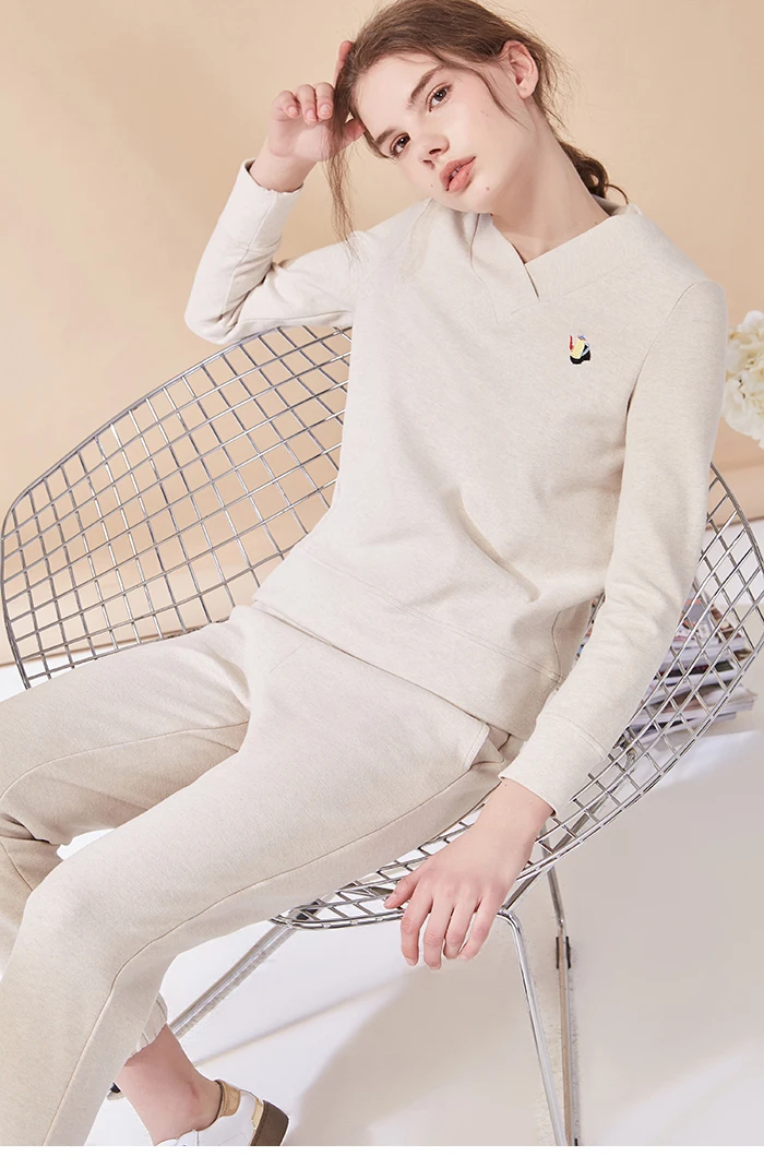 Coton Top À 2018 beige La Américain Mode Femmes Costume Pink Plein Loisirs Automne Arrivée Nouvelle ardoisé Pantalon Jeans Et Chaud Col Plus XwqqCpx0