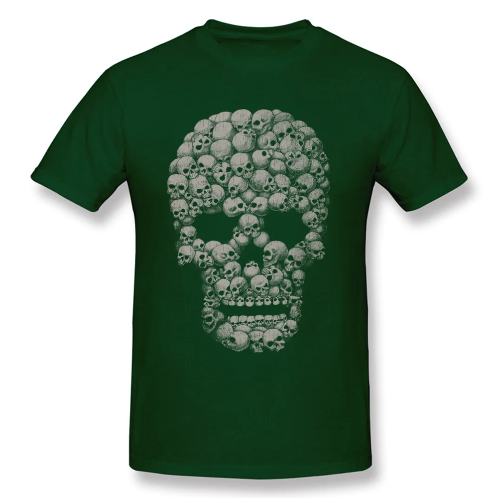 Skull Of Skulls 100% Cotton T-shirts for Boys Short Sleeve Custom T Shirt 2018 New Summer/Autumn O-Neck Tops Shirts Customized Skull Of Skulls dark