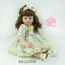 60 см Мягкая силиконовая виниловая кукла-Реборн, игрушки, реалистичные мягкие куклы, Реборн, милые игрушки принцессы для детей, стиль