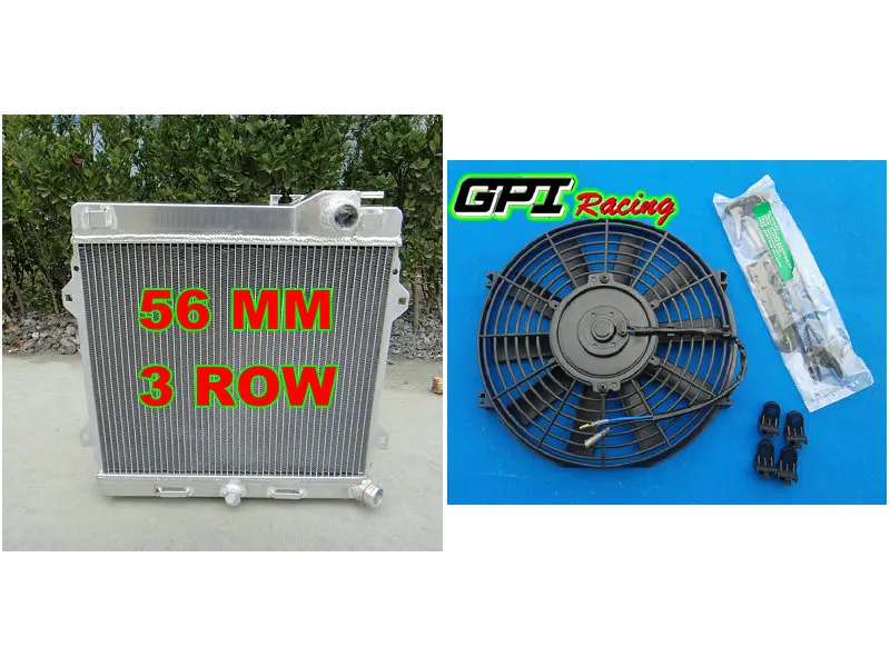 GPI ALUMINUM radiator and fan for BMW E30 M3 1985 1991 86 FOR BMW E30