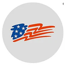 1 шт. покрытие для автомобильной покрышки 1", 15", 1" 17 дюймов белый флаг США логотип ПВХ ПУ запасные шины колеса крышки клапана для автомобилей флажки-Аксессуары