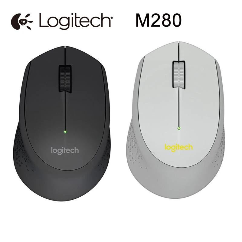 

Logitech M280 Wireless Mouse 1000DPI 3 Buttons Optical Mouse Portable Game Gaming Mice w/USB Receiver for Laptop PC Desktop
