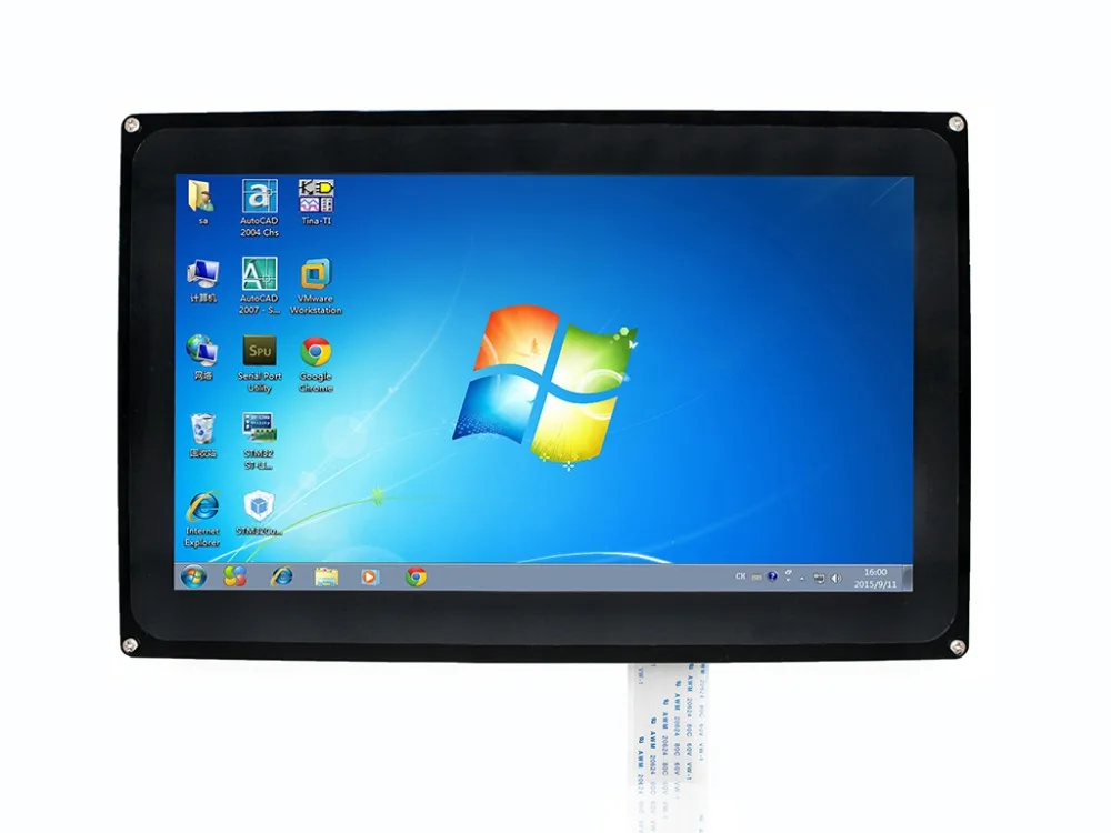 Waveshare 1024x600 10,1 дюймов HDMI lcd(H) емкостный сенсорный экран для Raspberry Pi BB Черный Windows 10 Мульти мини-шт