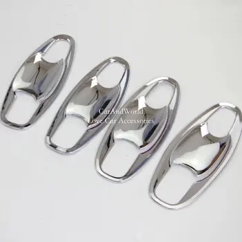 

For Toyota Land Cruiser V8 200 LC200 Door Bowl Cover Door Handle Trims 2016 2017 ABS Chrome Stickers Car Styling Accessories
