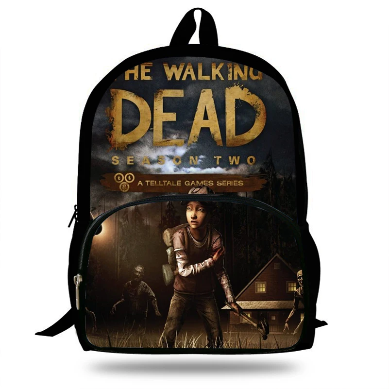 16 дюймовый Mochila с изображениями из сериала Ходячие мертвецы игра на утином пуху