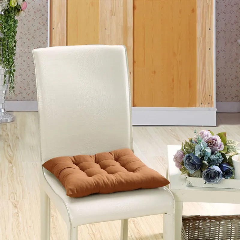 Одноцветная подушка для сиденья, домашняя декоративная подушка для стула, мягкая удобная подушка для садового кресла, многоразмерная напольная Подушка-коврик с татами - Цвет: MYK