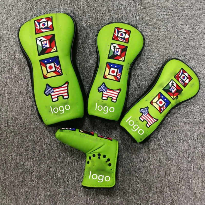 2018 New SC Golf Headcover #1 #3 #5 and Putter Clubs Headcovers 4 PCS/LOT FREE SHIPPING 2018 New SC Golf Headcover #1 #3 #5 and Putter Clubs Headcovers 4 PCS/LOT FREE SHIPPING