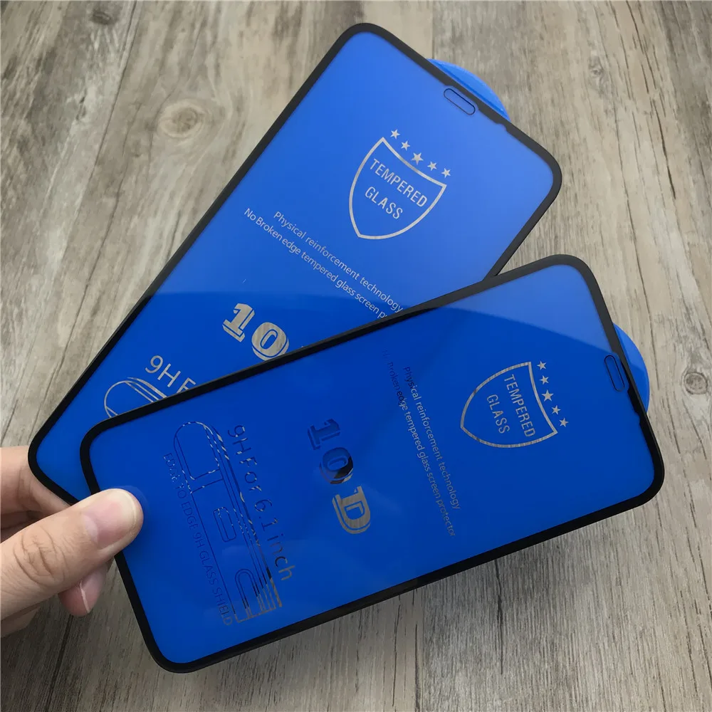 5 шт/лот полное покрытие защитное стекло для Iphone XS Max полный экран 10D Закаленное