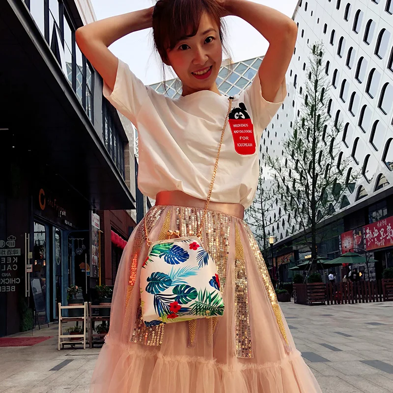 2018 new Handmade DIY single shoulder slant bag Material Package Crafts Purse parent-child package fashionable satchel | Дом и сад