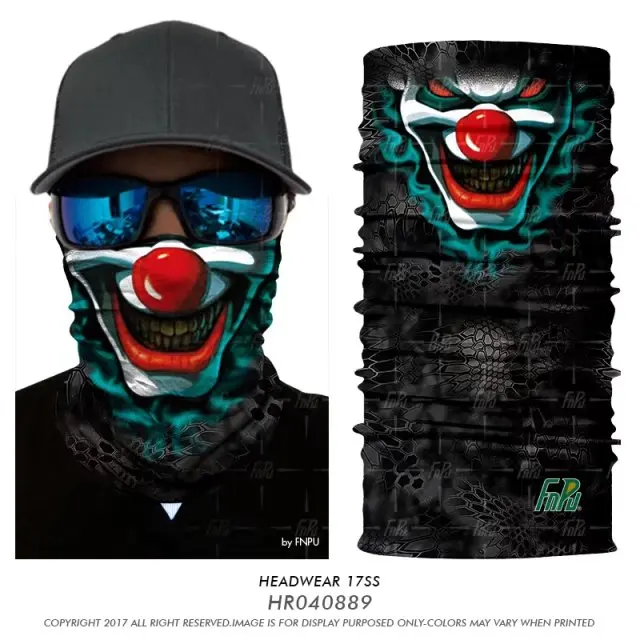 NEW 3D Skull Joker Bandana Balaclava Motorcycle Cycling Face Mask