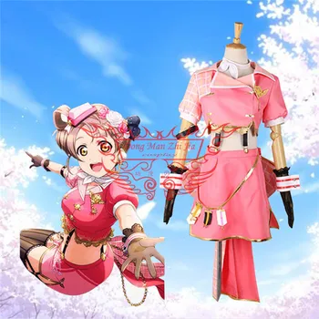 

2019 New cosplay costume Love live Sky awakening Minami Kotori Pink Top+skirt lovely style