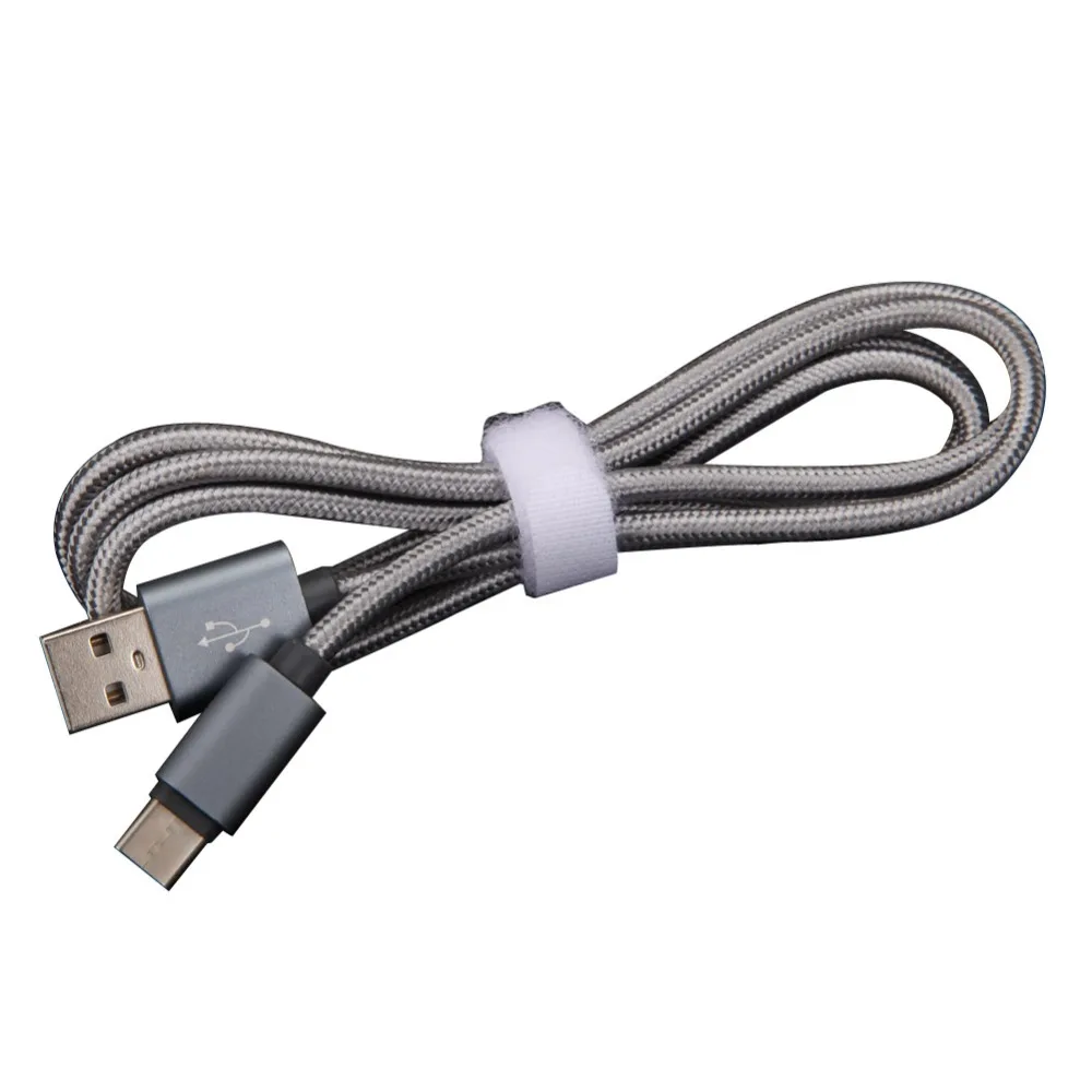 1m-Nylon-Braided-Type-C-Data-Transfer-Cable-Metal-Plug-Type-C-USB3-1-Fast-Quick