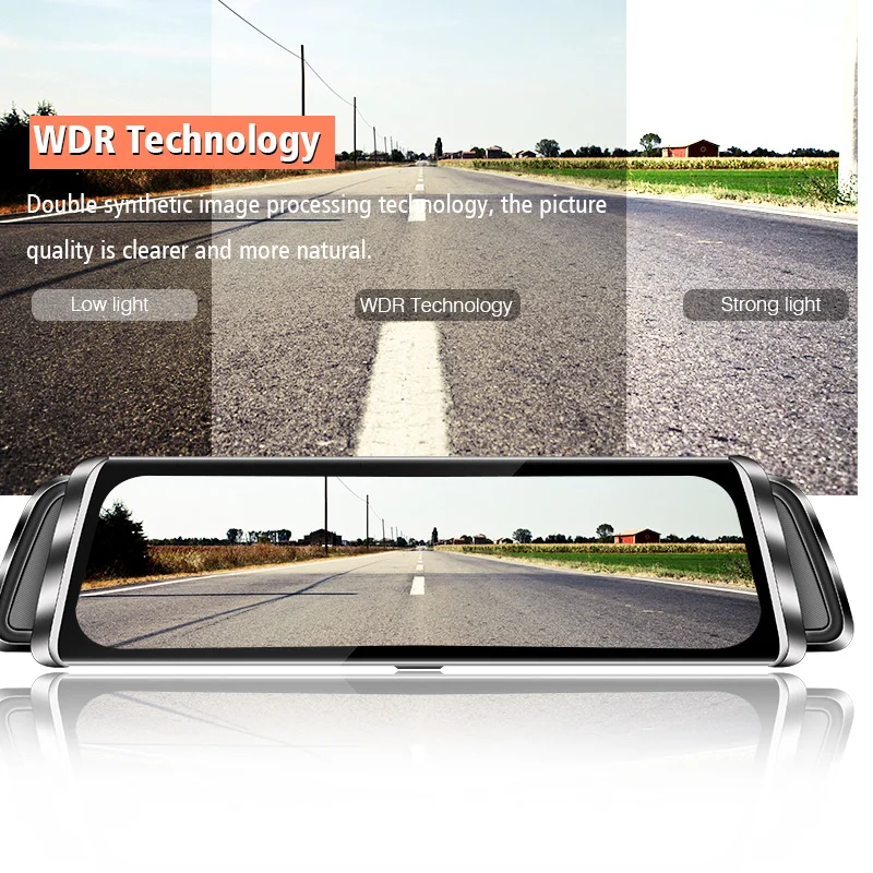Автомобильный видеорегистратор 10 дюймов IPS сенсорный экран GPS Android 4G ADAS