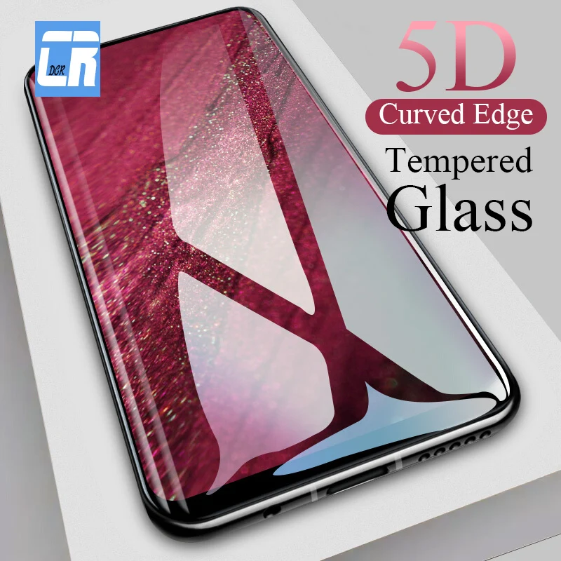 5D закаленное стекло с закругленными краями для huawei Nova 4 Y6 Y9 2018 Y7 Prime P Smart 2019 Защита
