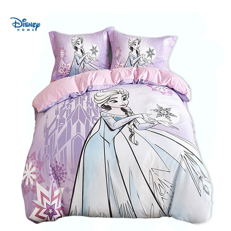 100 Cotton Disney Frozen Duvet Cover 3d Princess Elsa Bedding Set