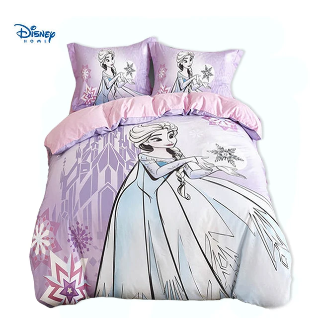 100 cotton Disney Frozen duvet cover 3d princess Elsa bedding set