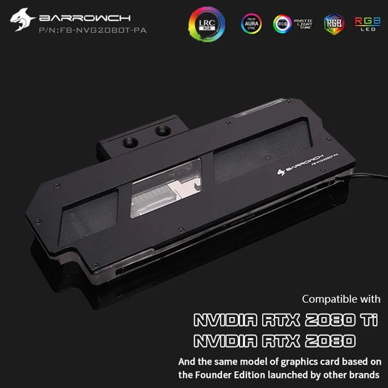 ^*Best Offers Barrowch GPU Water Block for NVIDIA RTX2080 TI Founder Edition Full Cover Graphics Card 5V water cooler ^*Best Offers Barrowch GPU Water Block for NVIDIA RTX2080 TI Founder Edition Full Cover Graphics Card 5V water cooler