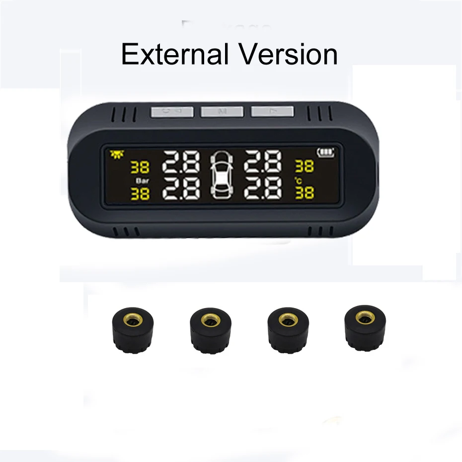 Rospider Солнечный TPMS лобовое стекло автомобильных шин давление сигнализации Монитор системы шин давление умный мониторинг D04W D04N - Тип: External