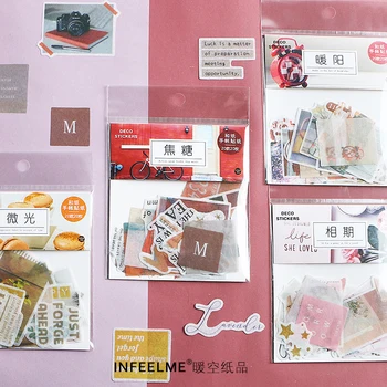 

8bags/LOT photo color series Creative decoration DIY paper washi stickers