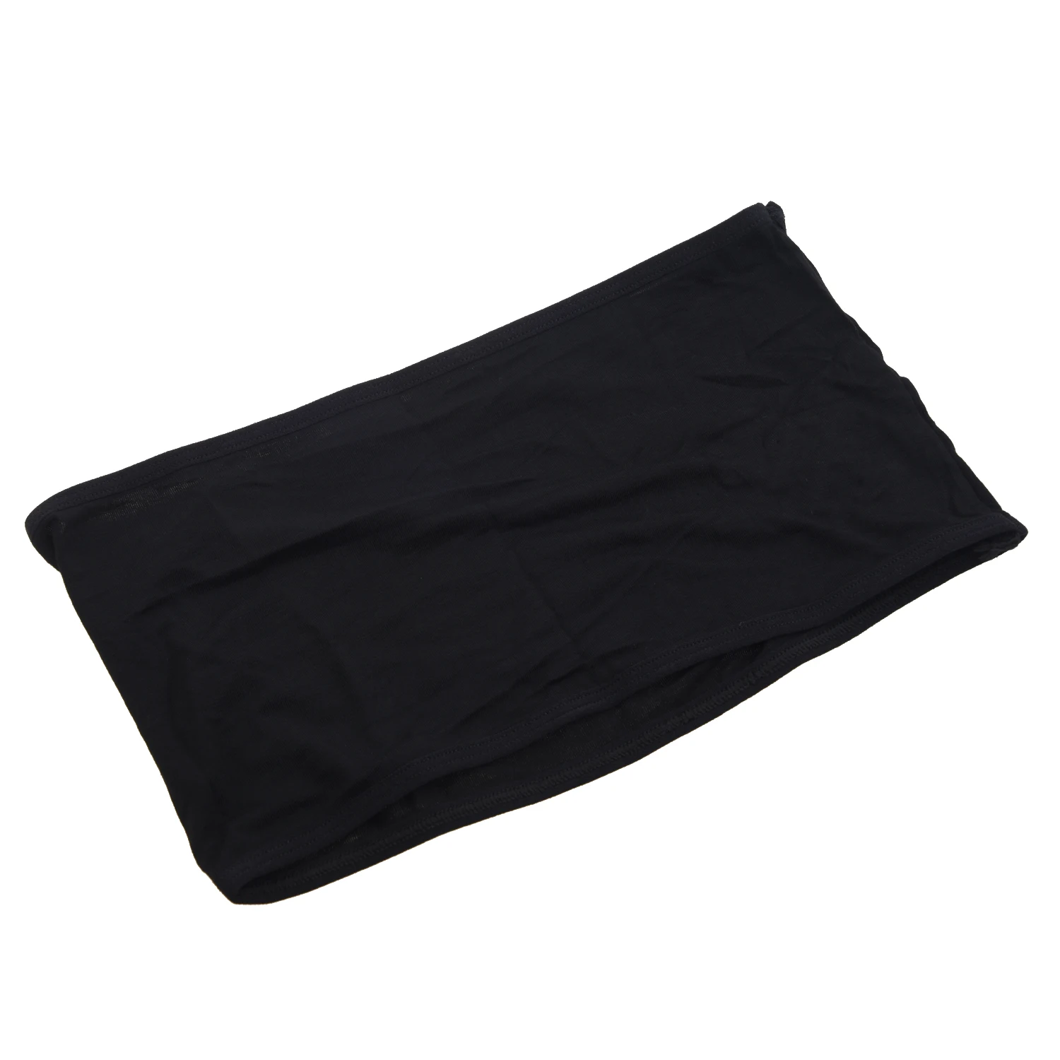 Black sexy strapless boob tube top bandeau bra wiping clubwear crop stretch