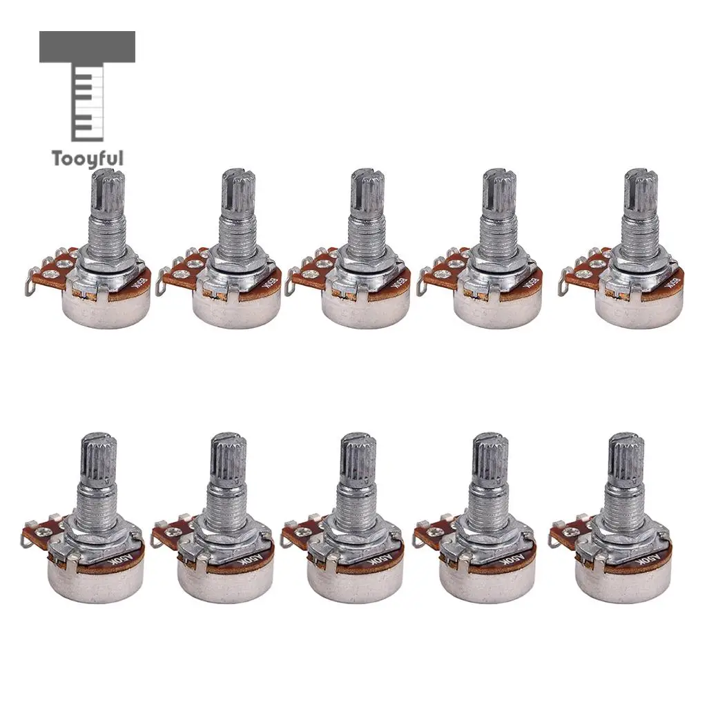 Guitar Potentiometer A50K B50K Split Shaft Linear Taper Volume Tone Pot