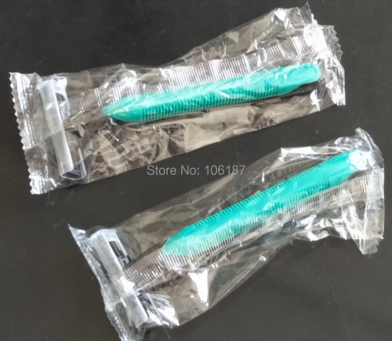 

100Pcs Factory Wholesale Disposable Razor Blades Razor Holder Shaving Razor Bladed Set The Best for Men for Travel & Hotel,