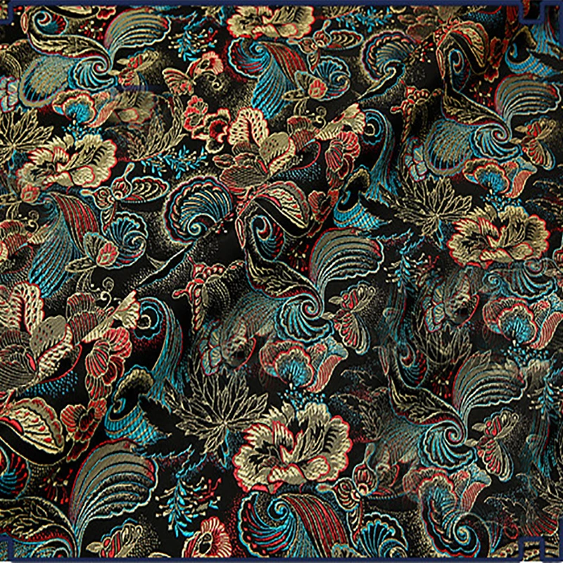 Бабочка Стиль парчовая ткань, дамасский жаккард одежда обивка костюма мебель шторы DIY одежда материал по метру