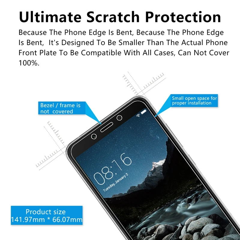 Закаленное стекло 9H для Xiaomi Redmi 6 6A 5 Plus 5A 4A 3s 3 Pro защитная пленка экрана Note 4X