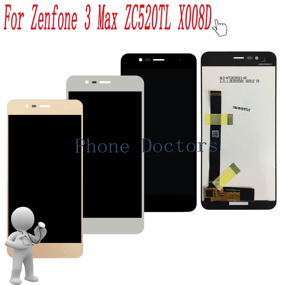 

5.2 inch Full LCD DIsplay+Touch Screen Digitizer Assembly For Asus Zenfone 3 Max ZC520TL X008D X008DB X008DC