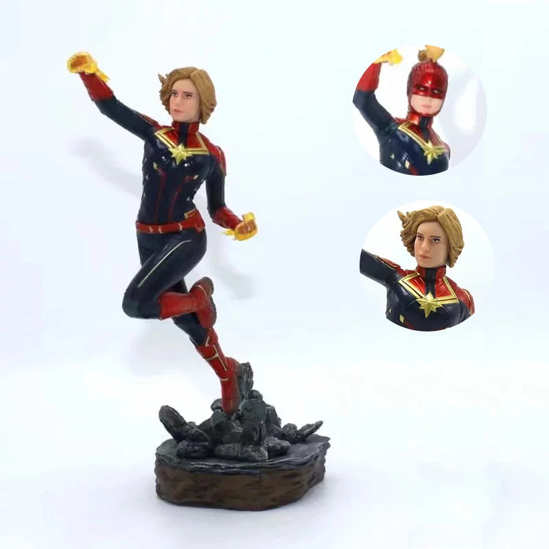 

Movie Figure 24cm Iron Studios 1/10 Scale Captain Marvel Carol Danvers Figure Statue Collection Model Brinquedos Figurals