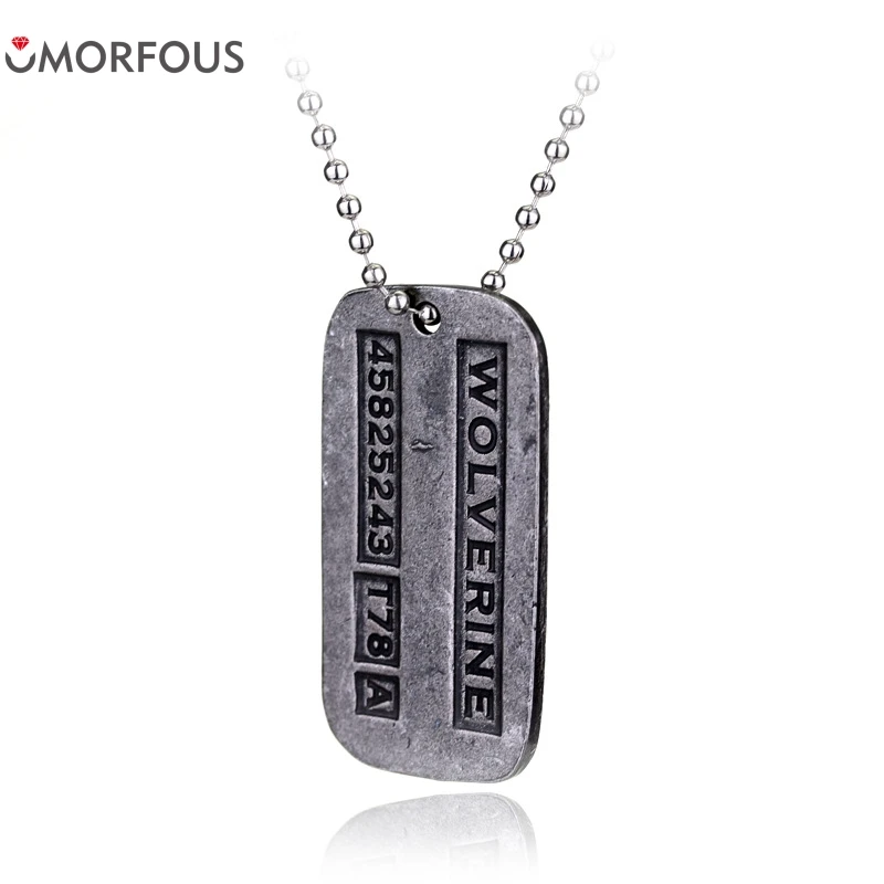 10PCS/Lot x men wolf necklace Retro Vintage Antique Silver Plated Necklace Pendants Men Bead Chain Collar Choker Necklace