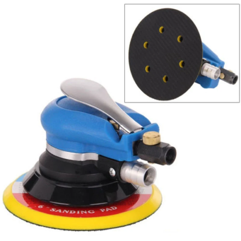 Car Body 6" Round Air Random Orbital Sander Pneumatic Polisher Sanding