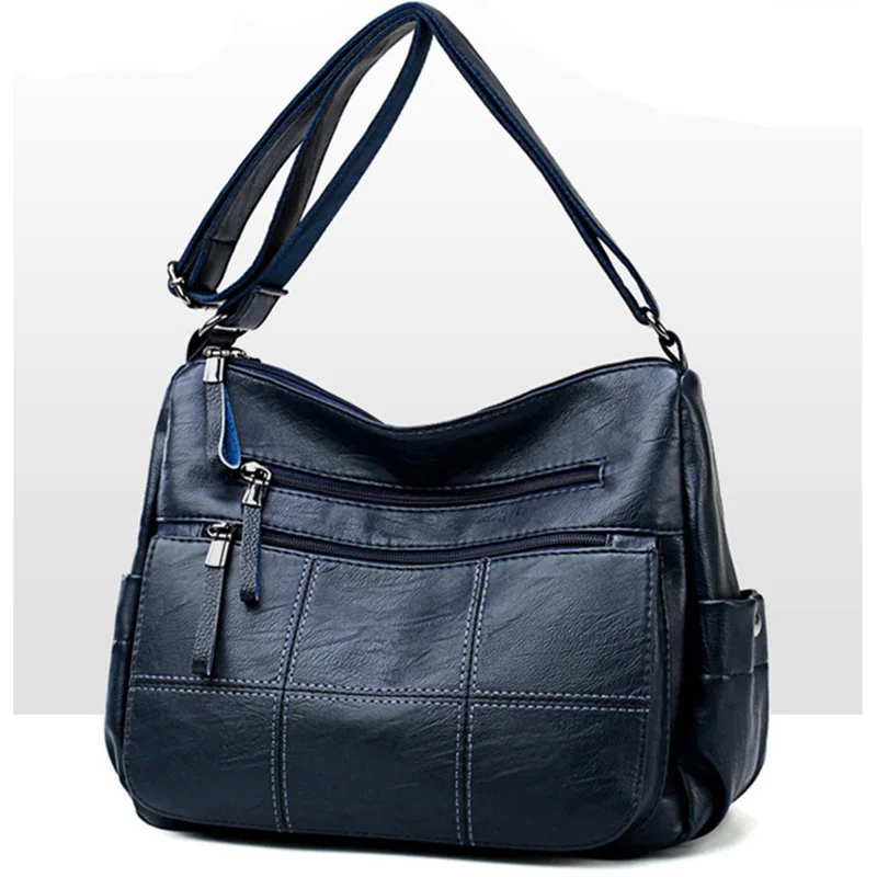 

2018 new diagonal shoulder bag genuine shoulder handbag top messenger portable diagonal package tote bag