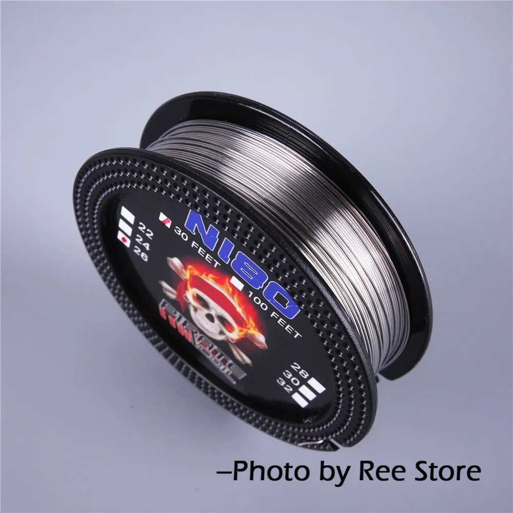 

PIRATE COIL NI80 Heating Wire 10m/roll 22GA 20GA 18GA Nichrome Wire RDA Atomizer Heating Wires Electronic Cigarette Accessories