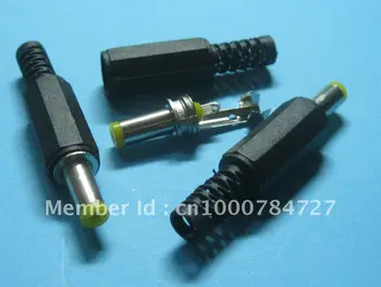 

250 pcs 4.8x1.7mm DC Power Male Plug Connector Adapter Plastic Handle Yellow Head