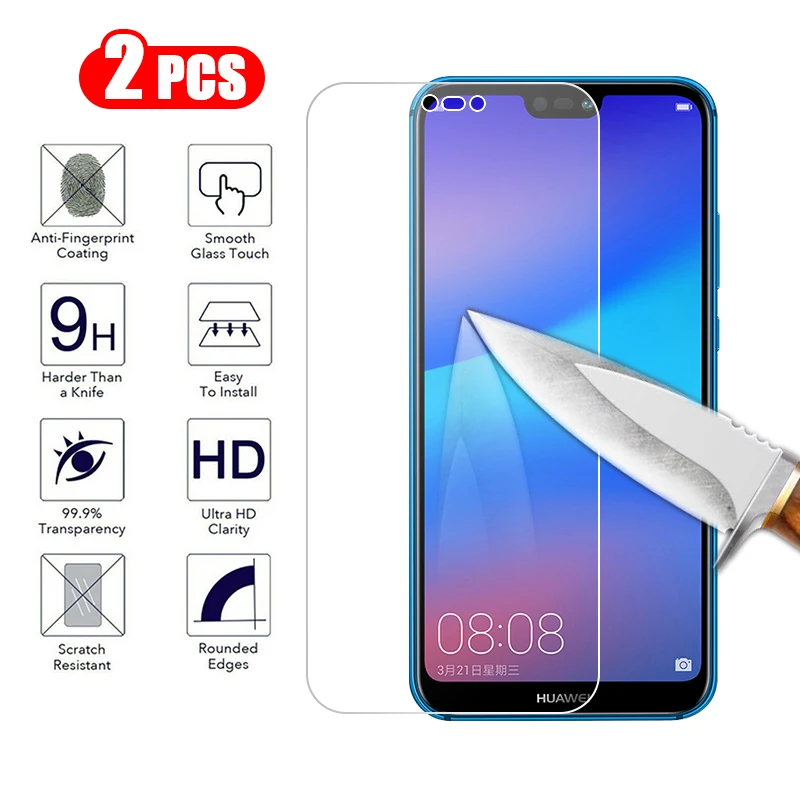

GerTong 2PCS Tempered Glass for Huawei mate 20 p20 Lite 9H Hard Screen Protector For Huawei P20 pro Nova 3 3i 3e Protective Film