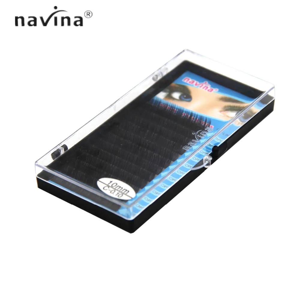 Накладные ресницы Navina J/B/C/D искусственные норковые шелковые накладные из норки 3d