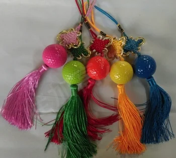 

Multicolour 2015 chinese knot golf ball gift