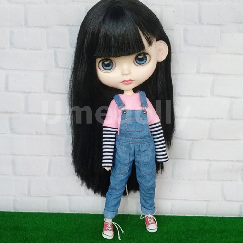 1 шт., модная одежда Blyth Doll, футболки, Комбинезоны для 1/6 BJD, Azone S, OB24, Одежда для куклы-Барби, комбинезон, аксессуары