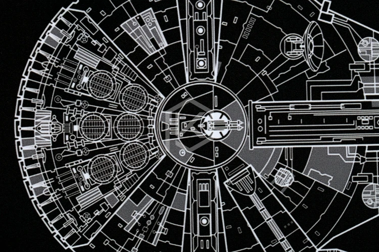 Механическая клавиатура Millennium Falcon коврик для мыши 900 400 4 мм непрошитые края