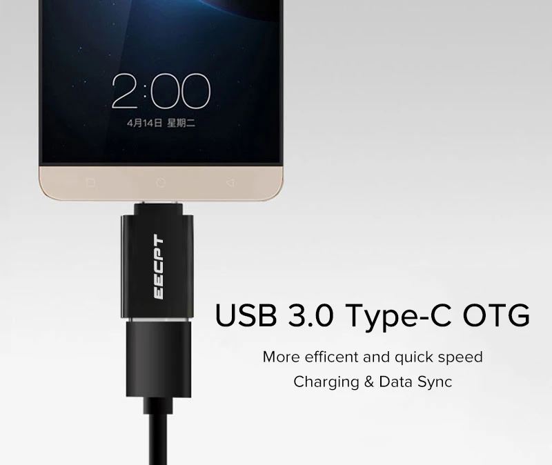 EECPT usb type C OTG адаптер USB C на USB 3,0 OTG type-C конвертер для Macbook samsung S10 S9 huawei mate 20 P20 USB-C разъем
