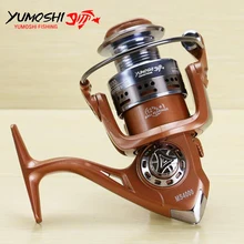 Спиннинговая Рыболовная катушка, катушка для ловли карпа серии 2000-7000, металлическая катушка 12+ 1BB Передаточное отношение 5,5: 1, рыболовные снасти для ловли карпа