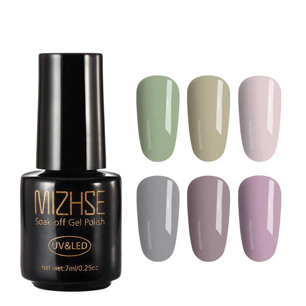 MIZHSE УФ-гель для ногтей Esmaltes полу-термолак для ногтей светодиодный DIY Красота 6 шт., Длительное Действие, Гель-лак для ногтей, набор для гелевого Лаки - Цвет: MC-P10