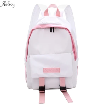 

Oxford Women School Shoulder Bags Backpack Simple Outdoor Travel Bag Backpack College Contrast Color Shoulder Bag Backpack