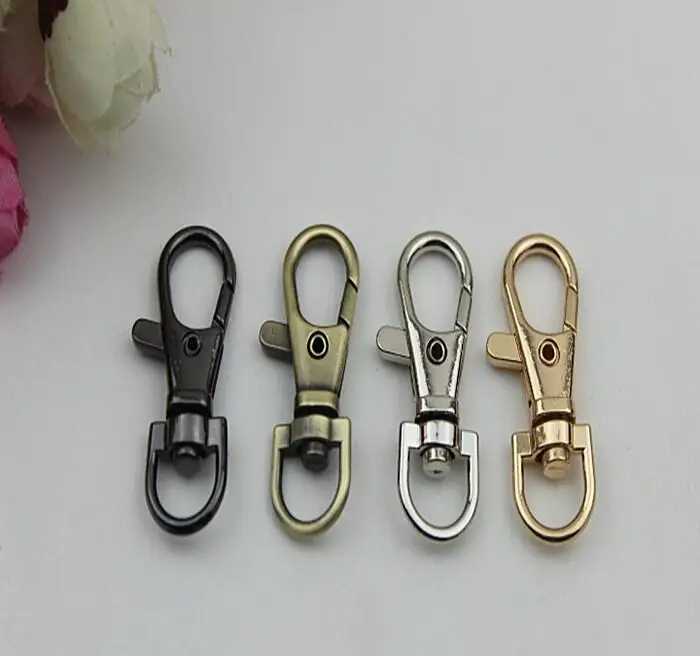 (100 PCS/lot) 4 color DIY bag spring link latch key chain lobster clasp hardware accessories | Багаж и сумки